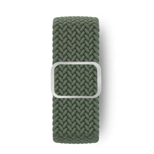For Apple Watch 42mm / 41mm / 40mm / 38mm Kalebol Eight Buckle Nylon Braided Watch Band(Dark Green) - Watch Bands by Kalebol | Online Shopping UK | buy2fix