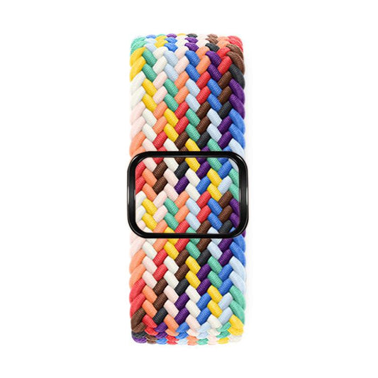 For Apple Watch 42mm / 41mm / 40mm / 38mm Kalebol Eight Buckle Nylon Braided Watch Band(Rainbow) - Watch Bands by Kalebol | Online Shopping UK | buy2fix