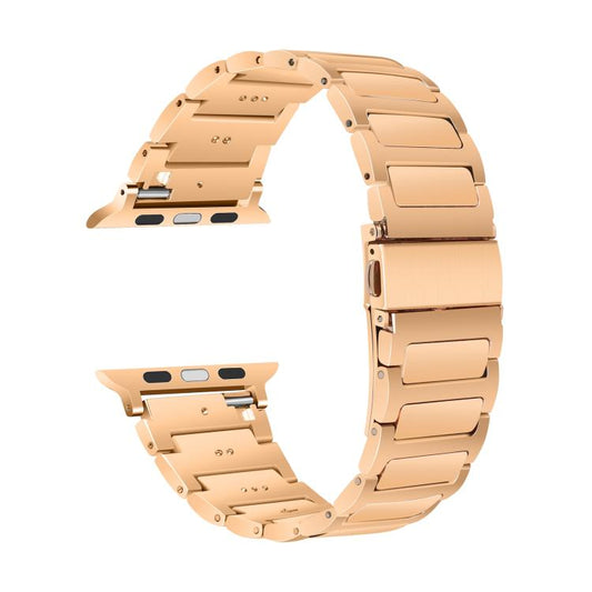 For Apple Watch 42mm / 41mm / 40mm / 38mm Kalebol Tooling Metal Zinc Alloy Watch Band(Rose Gold) - Watch Bands by Kalebol | Online Shopping UK | buy2fix
