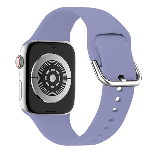 For Apple Watch 46mm / 49mm / 45mm / 44mm Kalebol Metal Pin Buckle Silicone Watch Band(Lavender) - Watch Bands by Kalebol | Online Shopping UK | buy2fix