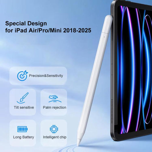 For iPad Series Type-C Magnetic Draw Out Stylus(White) - Stylus Pen by buy2fix | Online Shopping UK | buy2fix