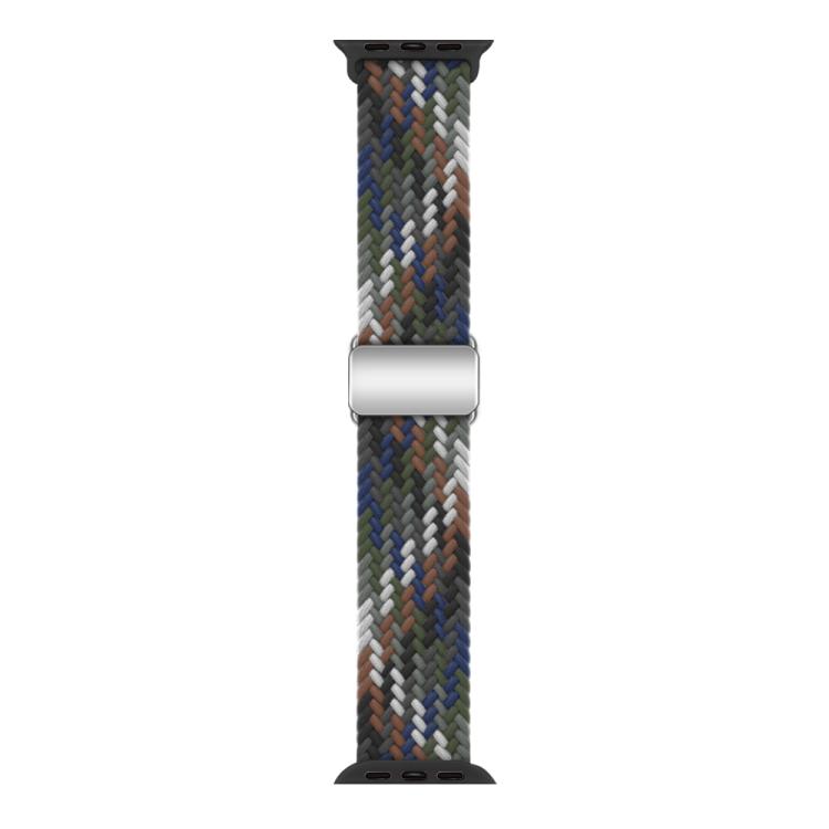 For Apple Watch 42mm / 41mm / 40mm / 38mm Kalebol Nylon Loop Magnetic Buckle Watch Band(Cowboy Colorful 2) - Watch Bands by Kalebol | Online Shopping UK | buy2fix