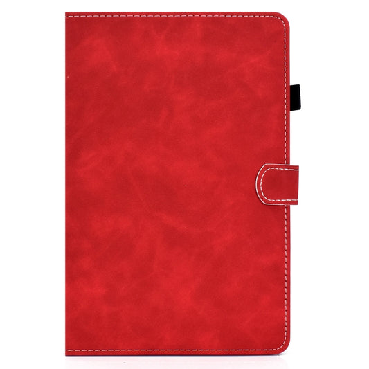 For Samsung Galaxy Tab S8 / Galaxy Tab S7 T870 Cowhide Texture Horizontal Flip Leather Case with Holder & Card Slots & Sleep / Wake-up Function(Red) by buy2fix