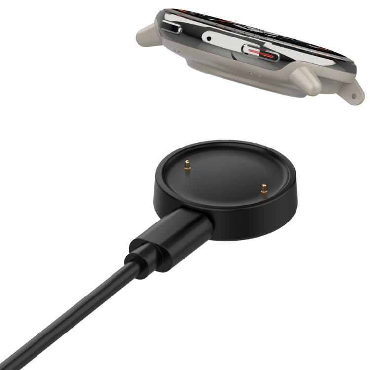 For Amazfit Bip 6 / Active 2 USB-C / Type-C Interface Adapter Split Smart Watch Charging Cable Set, Length: 1m(Black) - Charger by buy2fix | Online Shopping UK | buy2fix