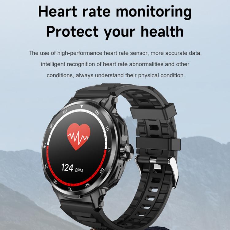 D11 1.46 inch 2 in 1 Bluetooth Earphone Smart Watch, Support Bluetooth Call / NFC / Heart Rate(Green) - Smart Watches by buy2fix | Online Shopping UK | buy2fix
