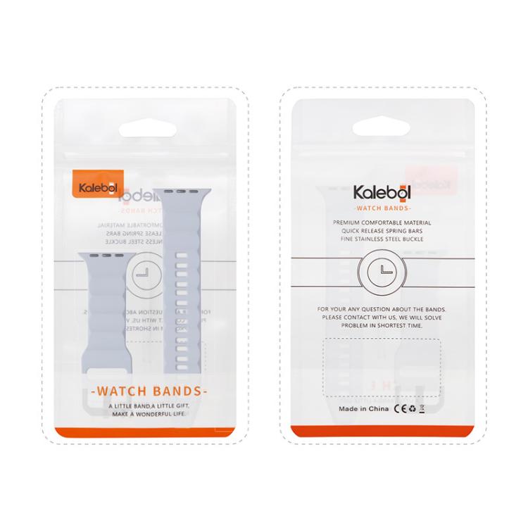 For Apple Watch 46mm / 49mm / 45mm / 44mm Kalebol Ripple Sports Silicone Strap(Blue) - Watch Bands by Kalebol | Online Shopping UK | buy2fix