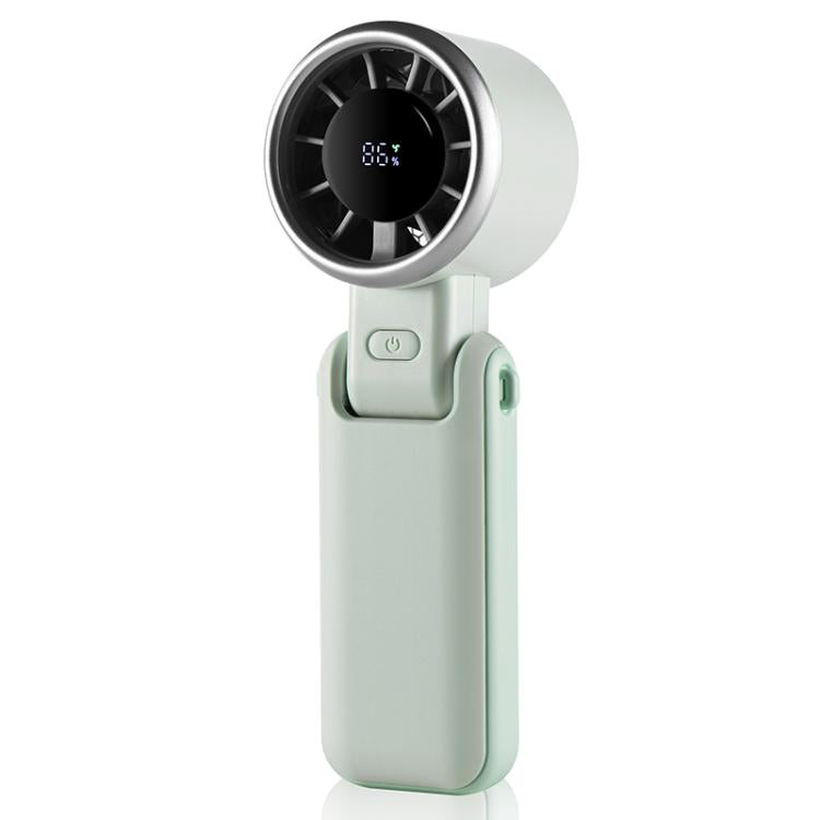 H03 High Speed ??Handheld Folding Fan(Green) - Electric Fans by buy2fix | Online Shopping UK | buy2fix
