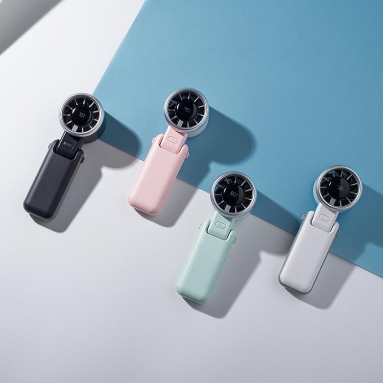 H03 High Speed ??Handheld Folding Fan(Green) - Electric Fans by buy2fix | Online Shopping UK | buy2fix