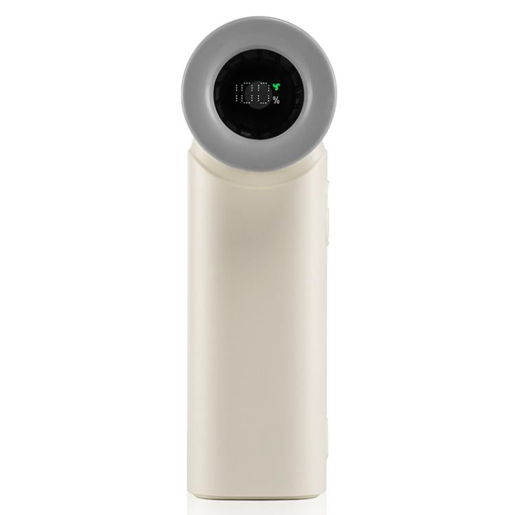 N610 Digital Display High Speed Handheld Fan(Beige) - Electric Fans by buy2fix | Online Shopping UK | buy2fix