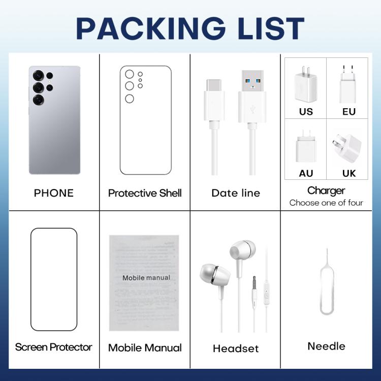 F10 / S25 Ultra, 2GB+16GB, 6.75 inch Android 8.1 MTK6753 Octa Core, Network: 3G, Dual SIM, Plug:AU Plug(Titanium Black) - by buy2fix | Online Shopping UK | buy2fix