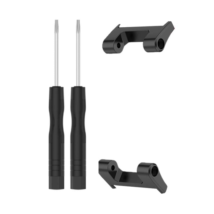 For Amazfit T-Rex 1 Pair Metal Watch Band Connector with Screwdriver(Black) - For Amazfit by buy2fix | Online Shopping UK | buy2fix