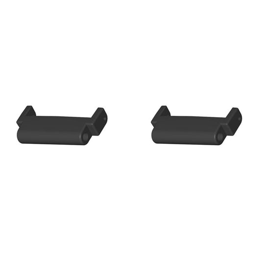 For Amazfit T-Rex Ultra 1 Pair 22mm Metal Watch Band Connector(Black) - For Amazfit by buy2fix | Online Shopping UK | buy2fix