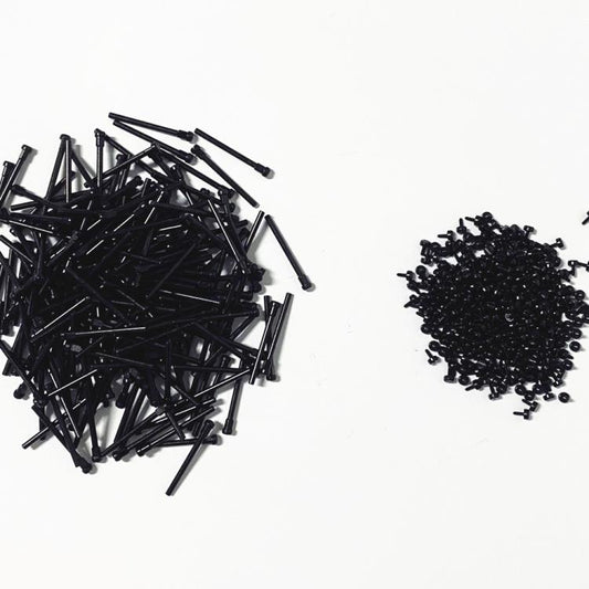 For Amazfit T-Rex 3 2pcs/Pair Flathead Watch Band Replacement Lug Rod with Screwdriver(Black) - For Amazfit by buy2fix | Online Shopping UK | buy2fix