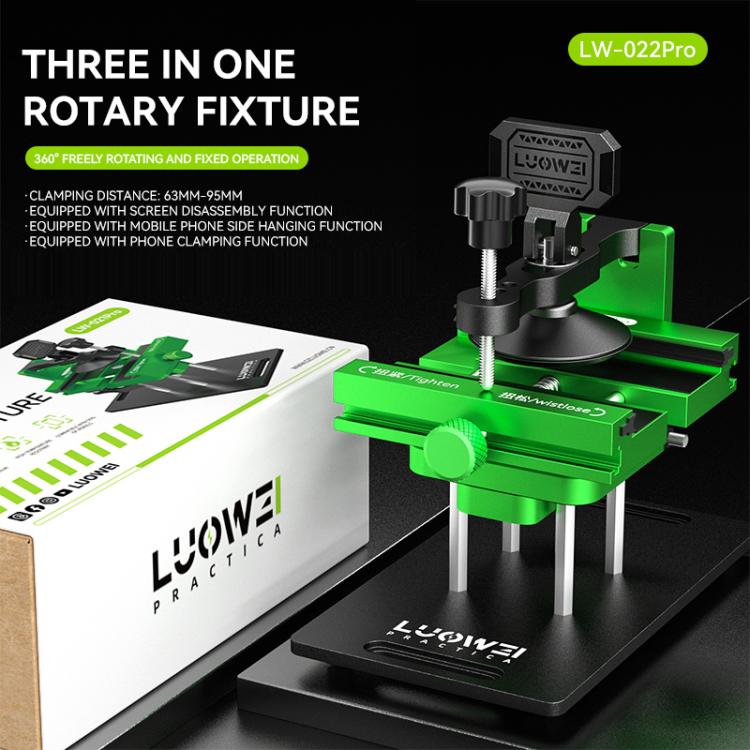 LUOWEI LW-022Pro 2 in 1 Universal 360 Rotating Phone Back Cover Separation Fixture - Repair Fixture by LUOWEI | Online Shopping UK | buy2fix