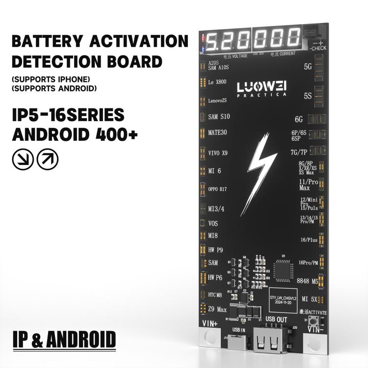 LUOWEI LW-B03 Battery Fast Charging Activation Board for iPhone/Android - Dust Remove Tool by LUOWEI | Online Shopping UK | buy2fix