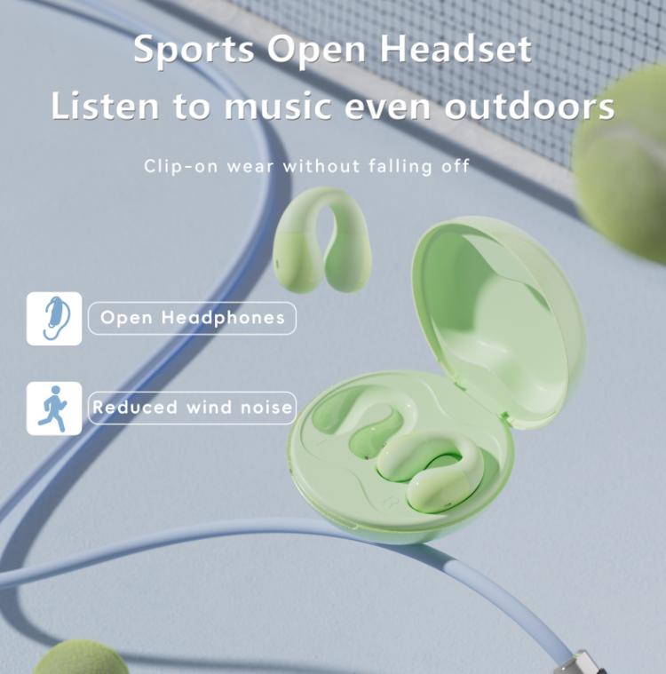 F13 Ear-Hook Noise Reduction 13mm Moving Coil HIFI BT 5.4 Wireless Earphones(White) - Bluetooth Earphone by buy2fix | Online Shopping UK | buy2fix