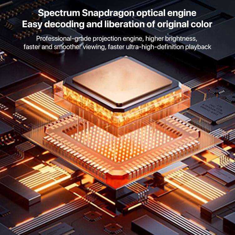 N5 1280x720P Android 9.0 System Wireless Same Screen Smart HD Projector, Plug:EU Plug(Black) - Mini Projector by buy2fix | Online Shopping UK | buy2fix