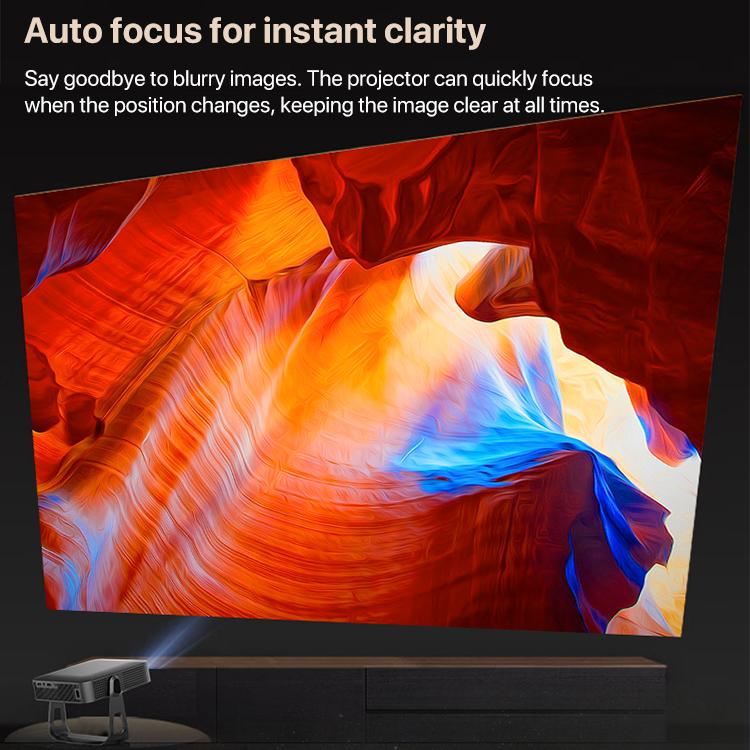 R1 1920x1280P 600ANSI Android 12.0 Smart Mini Portable Projector, Plug:US Plug(Black) - Mini Projector by buy2fix | Online Shopping UK | buy2fix