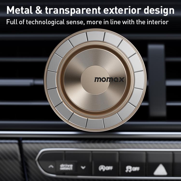 MOMAX CM35 1-Move Relaxaire Aluminum Alloy Magnetic Car Aromatherapy Holder(Dark Grey) - Universal Car Holders by MOMAX | Online Shopping UK | buy2fix