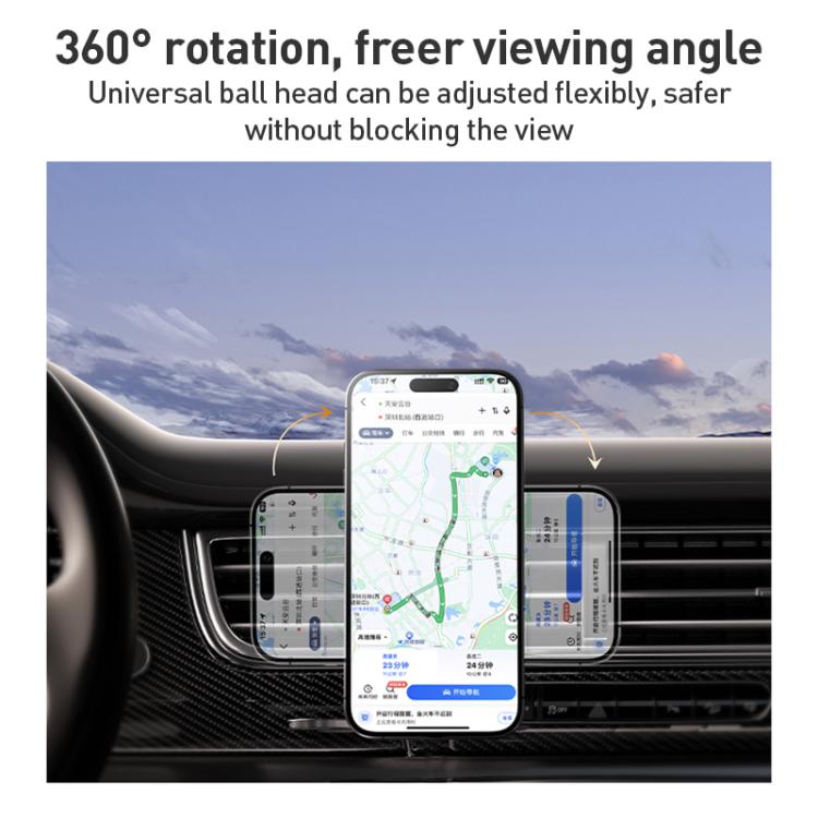 MOMAX CM35 1-Move Relaxaire Aluminum Alloy Magnetic Car Aromatherapy Holder(Dark Grey) - Universal Car Holders by MOMAX | Online Shopping UK | buy2fix