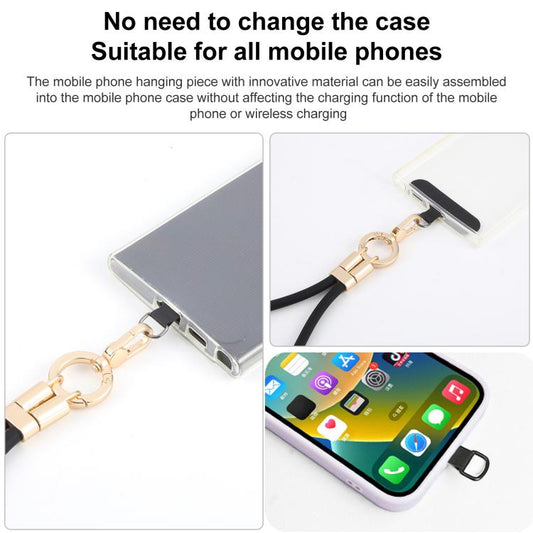 Adjustable Silicone Phone Anti-lost Short Lanyard(Gold) - Lanyards & Wrist Straps by buy2fix | Online Shopping UK | buy2fix