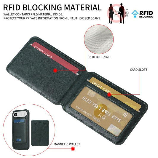 For iPhone Air BETOPNICE Vertical Flip Detachable MagSafe Wallet Phone Case(Green) - iPhone Air Cases by BETOPNICE | Online Shopping UK | buy2fix