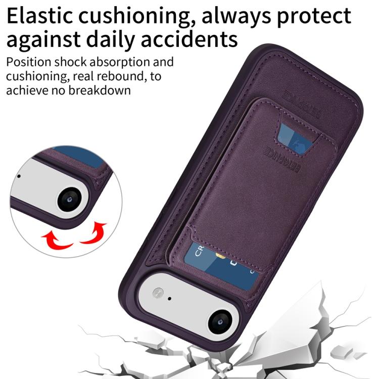 For iPhone Air BETOPNICE Vertical Flip Detachable MagSafe Wallet Phone Case(Purple) - iPhone Air Cases by BETOPNICE | Online Shopping UK | buy2fix