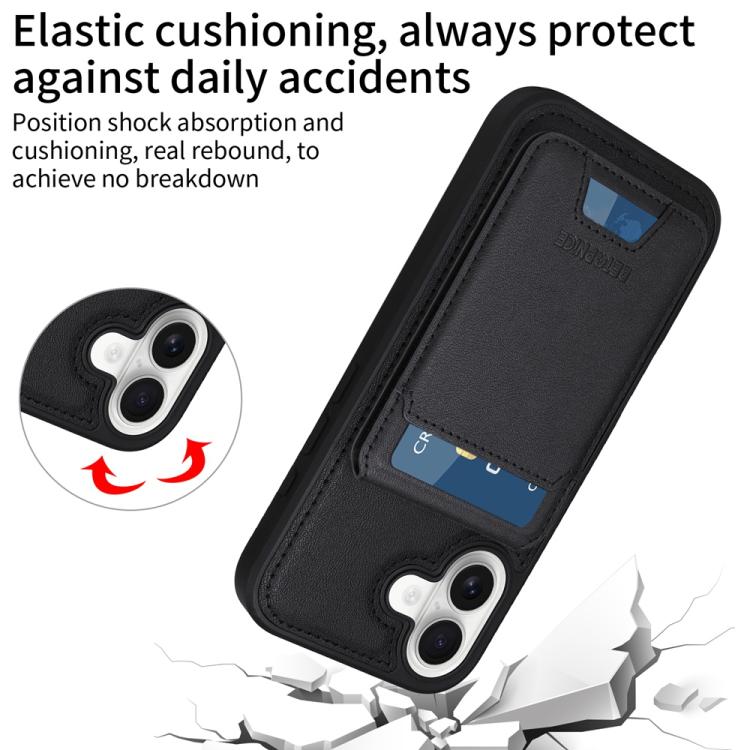 For iPhone 17 BETOPNICE Vertical Flip Detachable MagSafe Wallet Phone Case(Black) - iPhone 17 Cases by BETOPNICE | Online Shopping UK | buy2fix