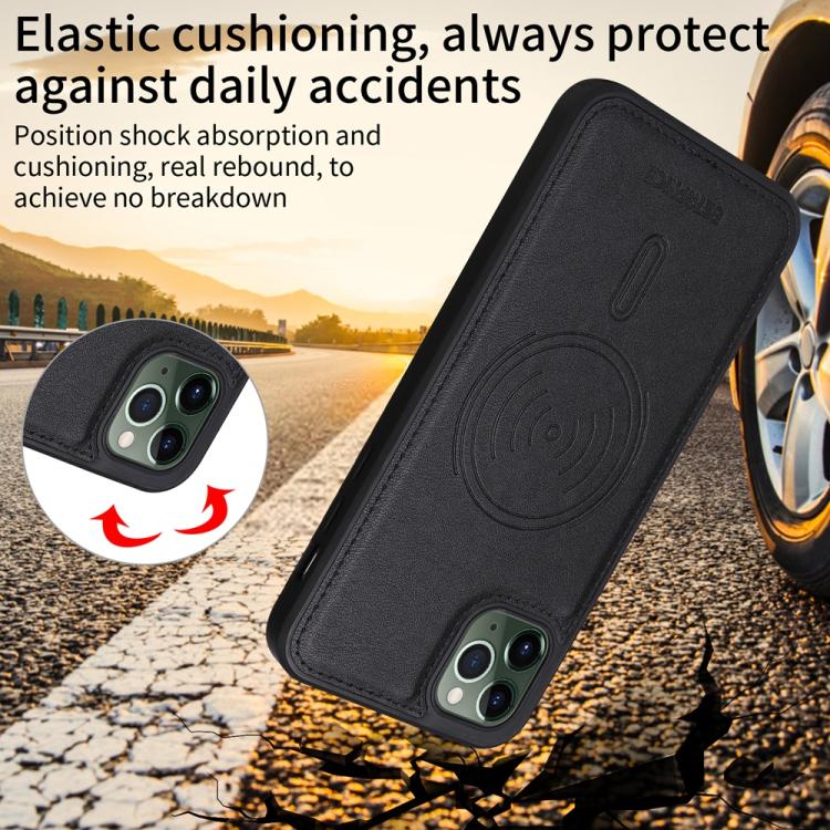 For iPhone 11 Pro Max BETOPNICE Horizontal Flip Detachable MagSafe Wallet Phone Case(Black) - iPhone 11 Pro Max Cases by BETOPNICE | Online Shopping UK | buy2fix