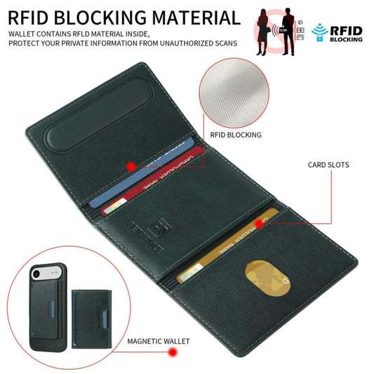 For iPhone Air BETOPNICE Horizontal Flip Detachable MagSafe Wallet Phone Case(Green) - iPhone Air Cases by BETOPNICE | Online Shopping UK | buy2fix