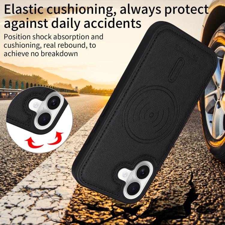 For iPhone 17 BETOPNICE Horizontal Flip Detachable MagSafe Wallet Phone Case(Black) - iPhone 17 Cases by BETOPNICE | Online Shopping UK | buy2fix