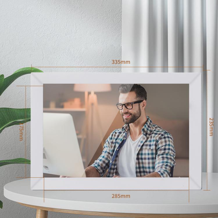 13.3 inch LCD Display Cloud Photo Frame 1G+32GB 3126C Quad-Core CPU Android 6.0, Plug:UK Plug(Black) - 11-15 inch by buy2fix | Online Shopping UK | buy2fix