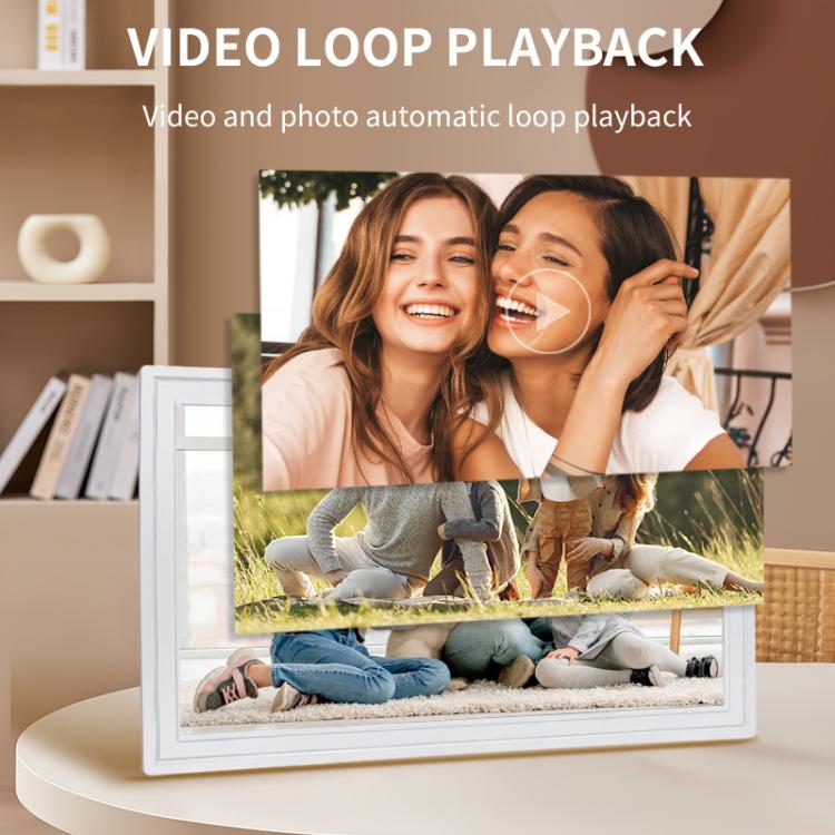 21.5 inch LCD Display Cloud Photo Frame 1G+32GB 3326C Quad-Core CPU Android 7.0, Plug:AU Plug(White) - 15 inch Above by buy2fix | Online Shopping UK | buy2fix
