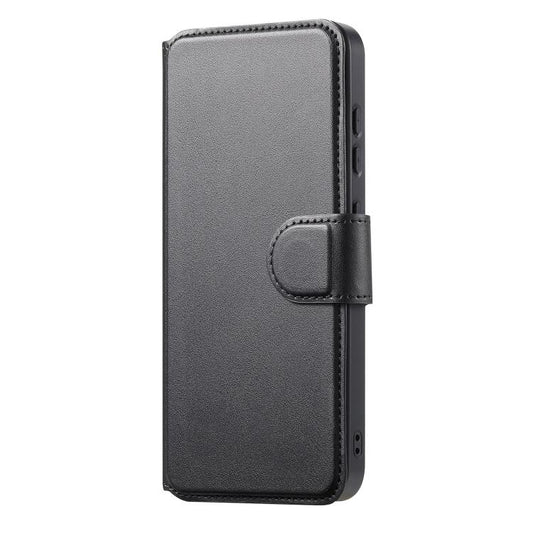 For Samsung Galaxy S25 / S24 5G CaseNeo Finger Grip Strap MagSafe Leather Phone Case(Black) - Galaxy S25 5G Cases by CaseNeo | Online Shopping UK | buy2fix