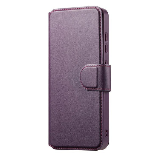 For Samsung Galaxy S25 / S24 5G CaseNeo Finger Grip Strap MagSafe Leather Phone Case(Purple) - Galaxy S25 5G Cases by CaseNeo | Online Shopping UK | buy2fix