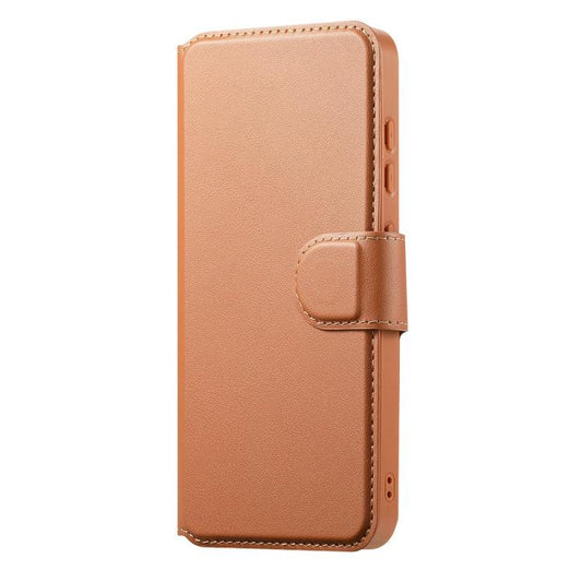 For Samsung Galaxy S25+ / S24+ 5G CaseNeo Finger Grip Strap MagSafe Leather Phone Case(Brown) - Galaxy S25+ 5G Cases by CaseNeo | Online Shopping UK | buy2fix