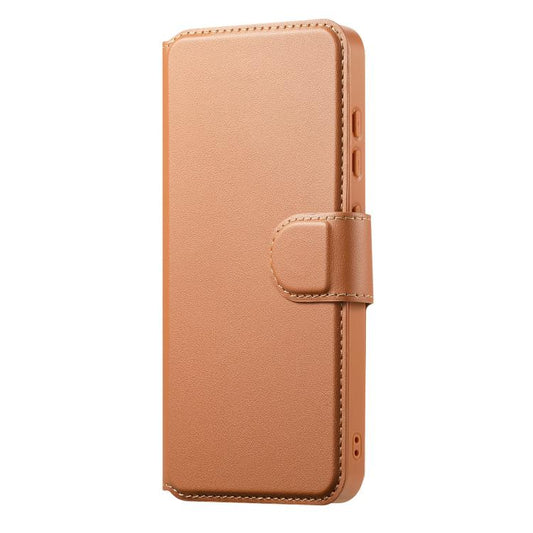 For Samsung Galaxy S25 Edge 5G CaseNeo Finger Grip Strap MagSafe Leather Phone Case(Brown) - Galaxy S25 Edge 5G Cases by CaseNeo | Online Shopping UK | buy2fix