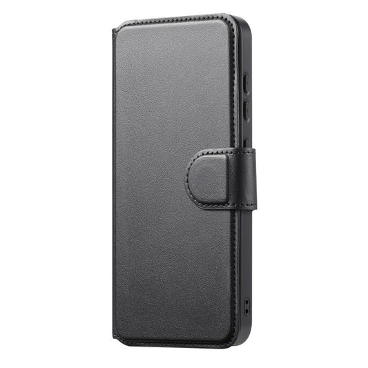 For Samsung Galaxy S25 Edge 5G CaseNeo Finger Grip Strap MagSafe Leather Phone Case(Black) - Galaxy S25 Edge 5G Cases by CaseNeo | Online Shopping UK | buy2fix