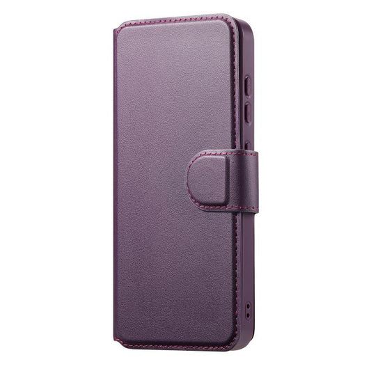 For Samsung Galaxy S25 Edge 5G CaseNeo Finger Grip Strap MagSafe Leather Phone Case(Purple) - Galaxy S25 Edge 5G Cases by CaseNeo | Online Shopping UK | buy2fix