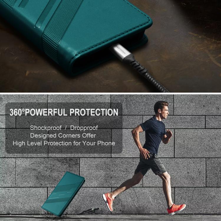 For Google Pixel 10 / 10 Pro Embossed Multi-functional Wallet Retro Leather Phone Case(Dark Green) - Google Cases by buy2fix | Online Shopping UK | buy2fix