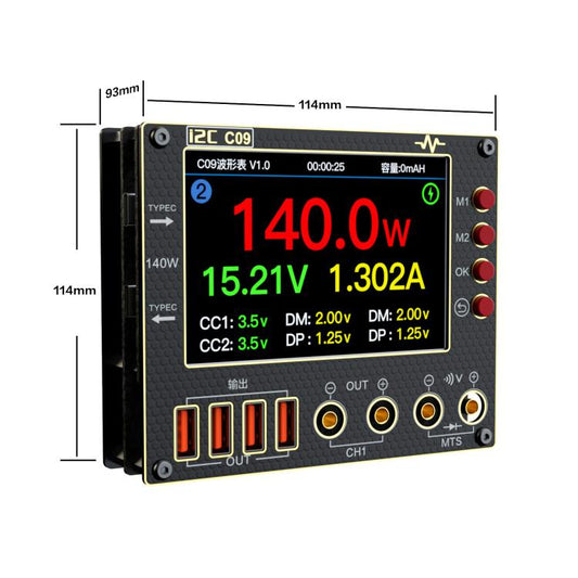 i2C C09 Charge Detection / Voltage Measurement Digital Waveform Ammeter, Model:With Expansion Board - Test Tools by i2C | Online Shopping UK | buy2fix