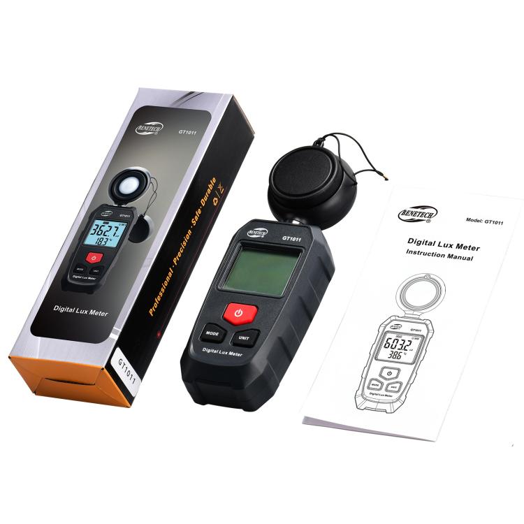 BENETECH GT1011 Digital Lux Meter Industrial Lighting Measuring - Light & Sound Meter by BENETECH | Online Shopping UK | buy2fix