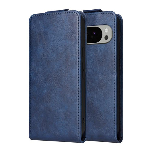 For Google Pixel 10 Pro XL 5G Magnetic Vertical Flip Leather Phone Case with Buckle(Blue) - Google Cases by buy2fix | Online Shopping UK | buy2fix