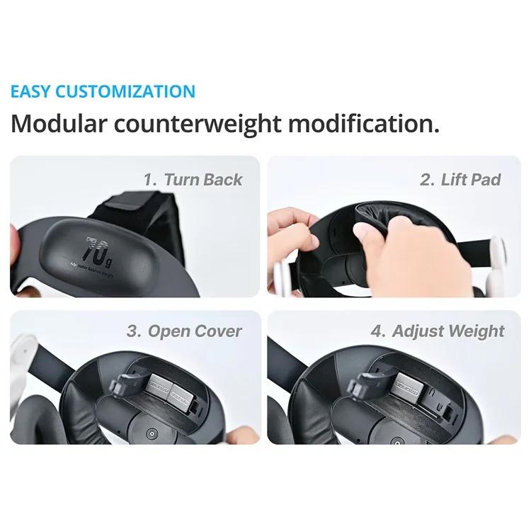 BOBOVR E3 For Meta Quest 3S / Quest 3 VR Ergonomic Head Strap - VR Accessories by buy2fix | Online Shopping UK | buy2fix