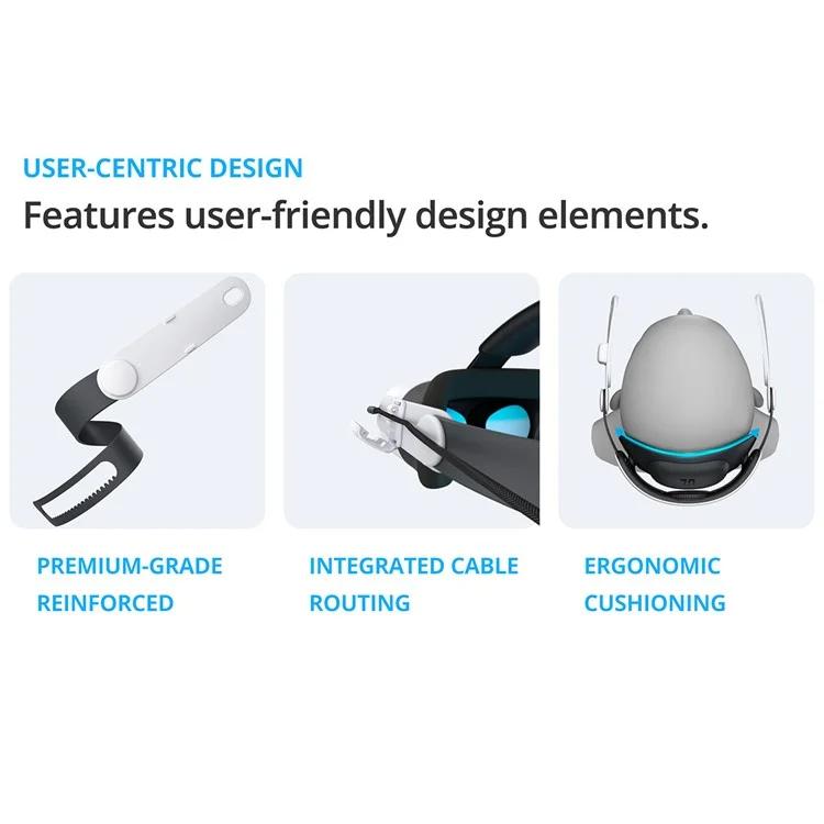 BOBOVR E3 For Meta Quest 3S / Quest 3 VR Ergonomic Head Strap - VR Accessories by buy2fix | Online Shopping UK | buy2fix