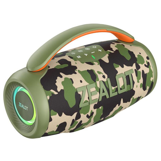 Zealot P11 50W Portable Outdoor RGB Bluetooth Speaker(Camouflage) - Desktop Speaker by ZEALOT | Online Shopping UK | buy2fix
