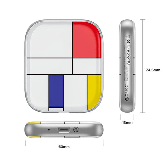 ORICO-H5 2.5 inch Mondrian-Inspired Portable Type-C External SSD, Memory:128GB - Solid State Drives by ORICO | Online Shopping UK | buy2fix
