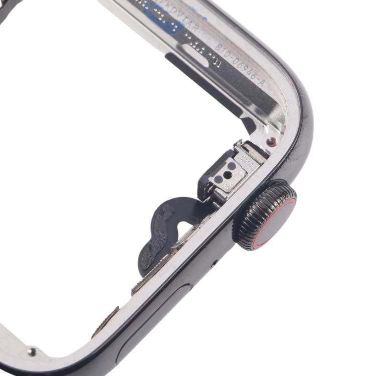 For Apple Watch Series 4 44mm LTE Graphite Steel Middle Frame Bezel Plate with Crown Spin Axis Flex Cable - Middle Frame by buy2fix | Online Shopping UK | buy2fix