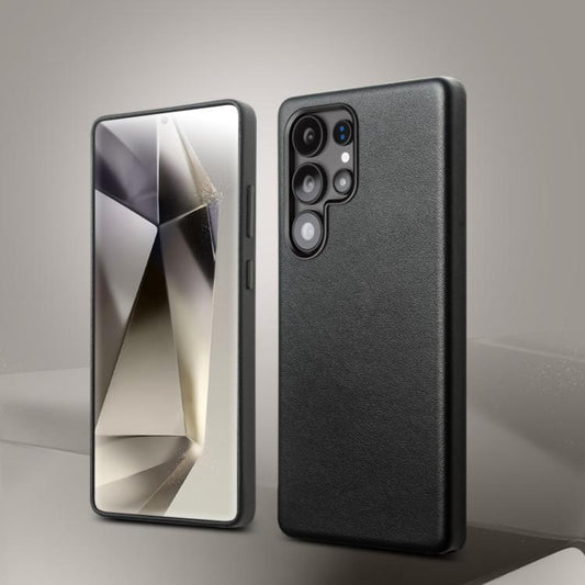 For Samsung Galaxy S25 Ultra 5G QIALINO Genuine Leather Phone Case(Black) - Galaxy S25 Ultra 5G Cases by QIALINO | Online Shopping UK | buy2fix