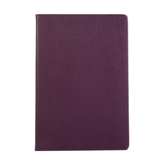 For Samsung Galaxy Tab S8+ / Tab S8 Plus / Tab S7 FE / Tab S7+ / T970 360 Degree Rotation Litchi Texture Flip Leather Case with Holder(Purple) by buy2fix